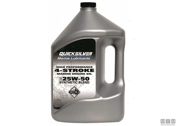 OLIO 4T QUICKSILVER 25w50 HIGH PERFORMANCE SYNTHETIC OIL 4LT