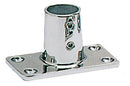 Base inox diritta quadra 22 mm