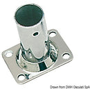 Basetta rettangolare inox 90° 25 mm