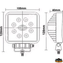 Faro impermeabile a led 8 LED x 3W