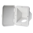 Vano ad incasso per tappo carburante con sportello - Bianco