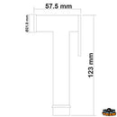 Doccetta ottone cromato.