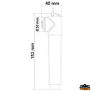 Doccetta a pulsante - Plastica/Ottone