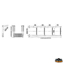 Scaletta telescopica stretta da plancetta