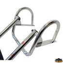 Scaletta telescopica da plancetta con maniglioni