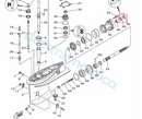 Paraolio asse elica originale Yamaha/Selva 40-60hp 931012206700