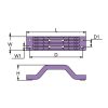 Anodo a staffa trim yamaha 115-250 alluminio - Martyr