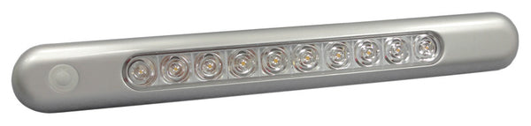 Plafoniera LED da appoggio cromata 310x40x11,5 mm