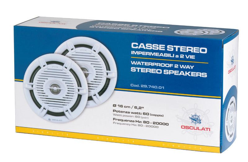 Casse stereo 2 vie 60 W