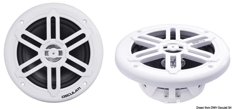 Casse stereo doppio cono bianche 5,25" - 2X80W