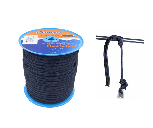 Piattina per parabordi blu navy