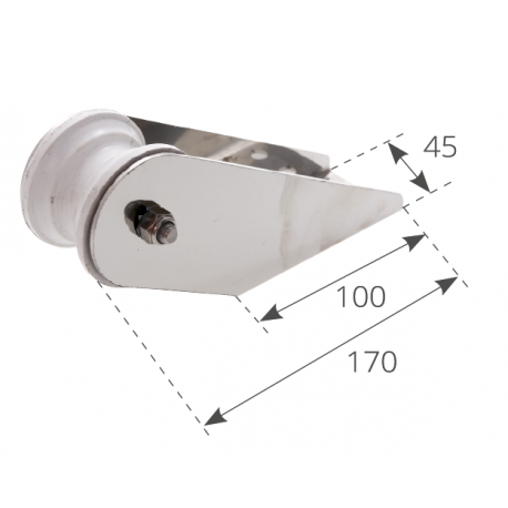 Musone di Prua inox 170mm